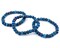TheBeadChest Mala Stretch Bracelet, Azul Blue - Stackable Nepal Bone Inlaid with Turquoise & Coral Colors, 100% Authentic and Genuine